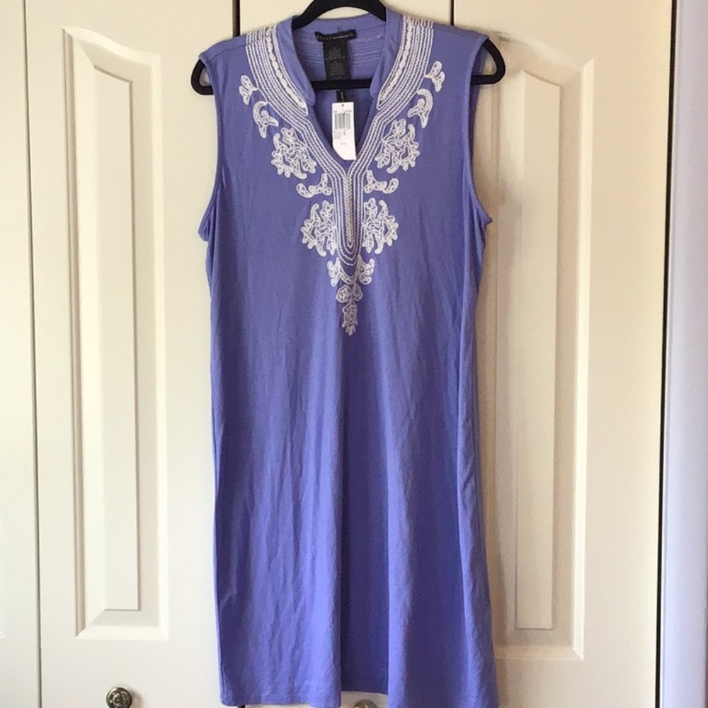 Embroidered Lace Sleeveless Midi Dress Size Large